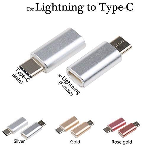 (Paquet de 2) connecteur adaptateur Lightning femelle vers USB-C mâle (Paquet de 2) connecteur adaptateur Lightning femelle vers USB-C mâle